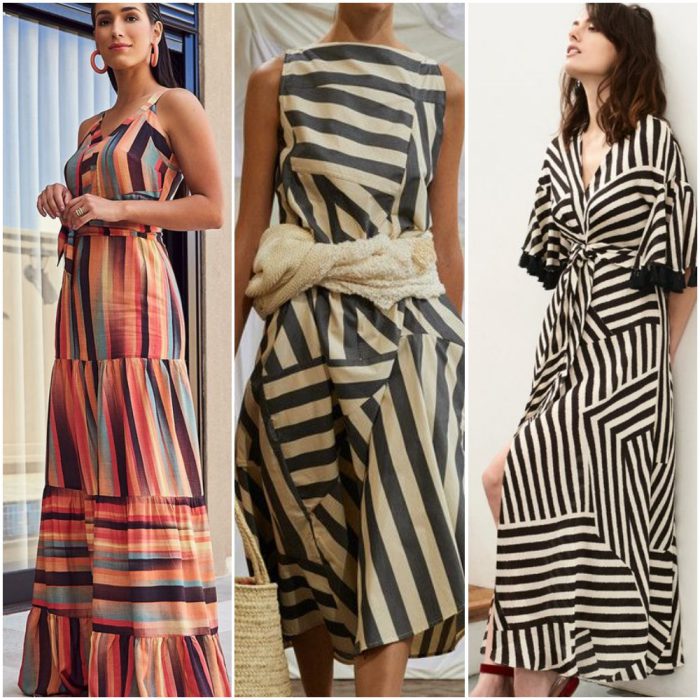 set of stripes fashion prints summer 2022