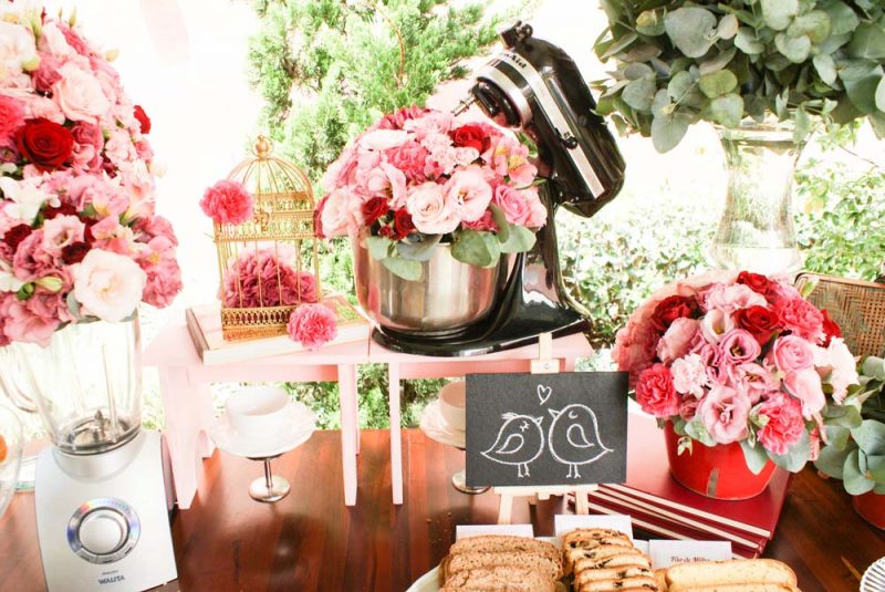 Decorating a Bridal Shower using kitchen utensils