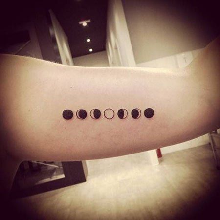 moon phases 4 - moon tattoos