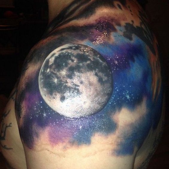 full moon 2 - moon tattoos