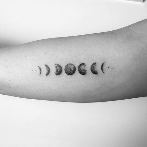 moon phases 2 - moon tattoos