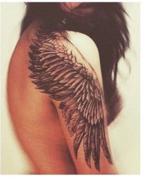 wings on arm 10 - wing tattoos