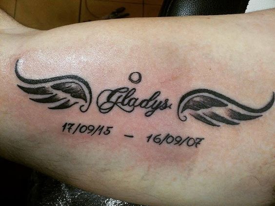 wings with names 5 - wing tattoos