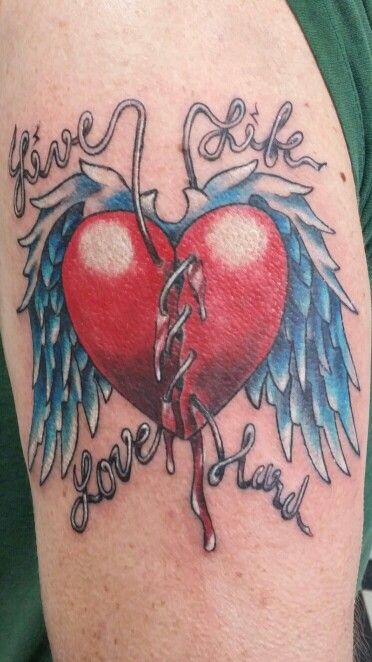 with heart 1 - Wings tattoos
