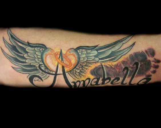 wings with names 9 - wing tattoos