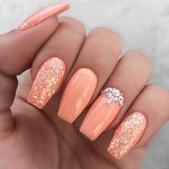 summer peach nail polish