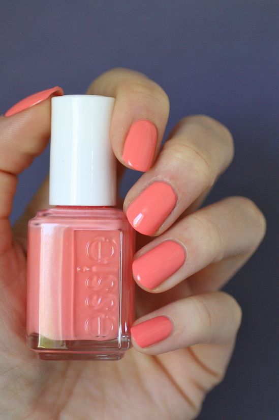 summer peach nail polish