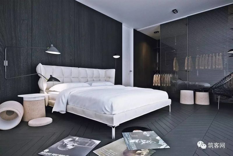 black double bedroom