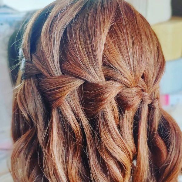 Trendy tik tok waterfall braid hairstyles 