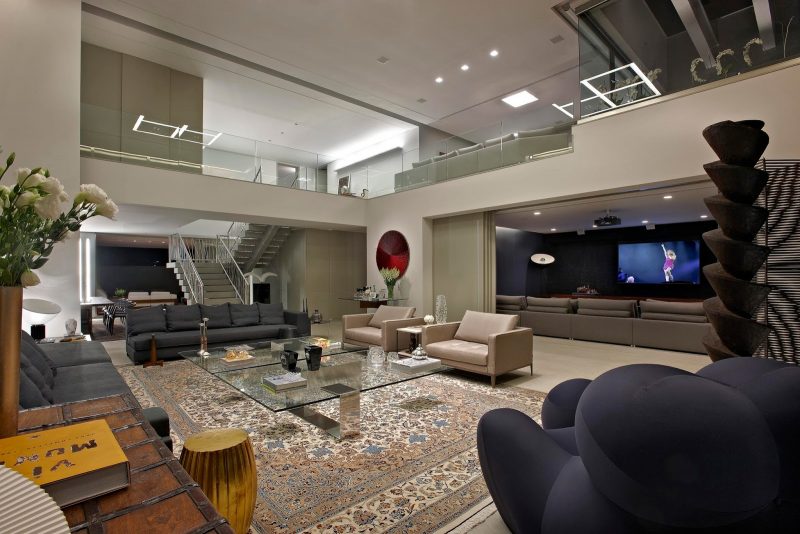 large decorated living room