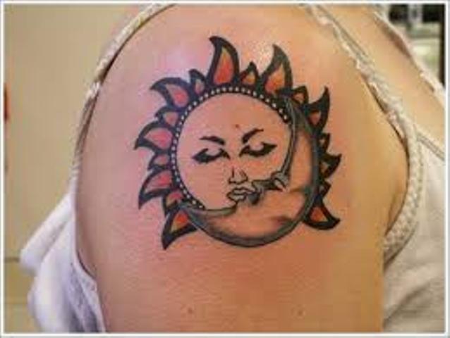 sun and moon together 1 - sun and moon tattoos