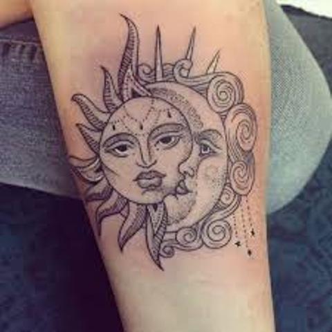 sun and moon men 3 - sun and moon tattoos