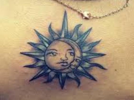 sun and moon together 4 - sun and moon tattoos