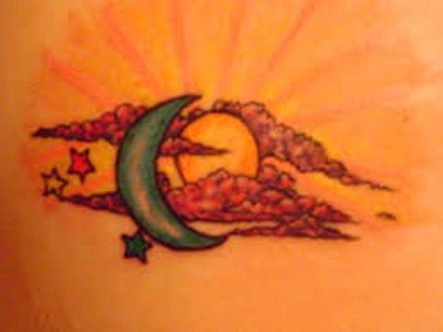 sun and moon together 3 - sun and moon tattoos