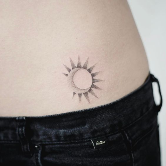 small sun and moon 3 - Sun and moon tattoos