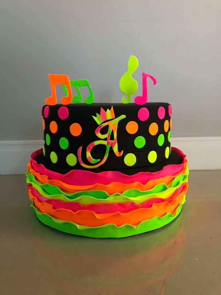 Neon Cake Models with 2 Floors