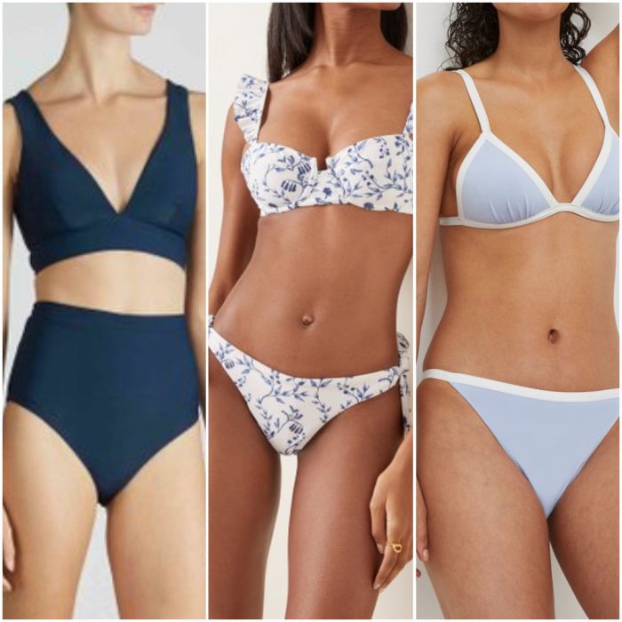 Fashionable swimsuits summer 2022 blue tones