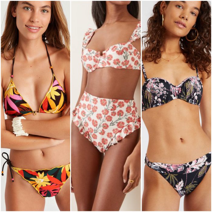 Fashionable swimsuits summer 2022 floral prints