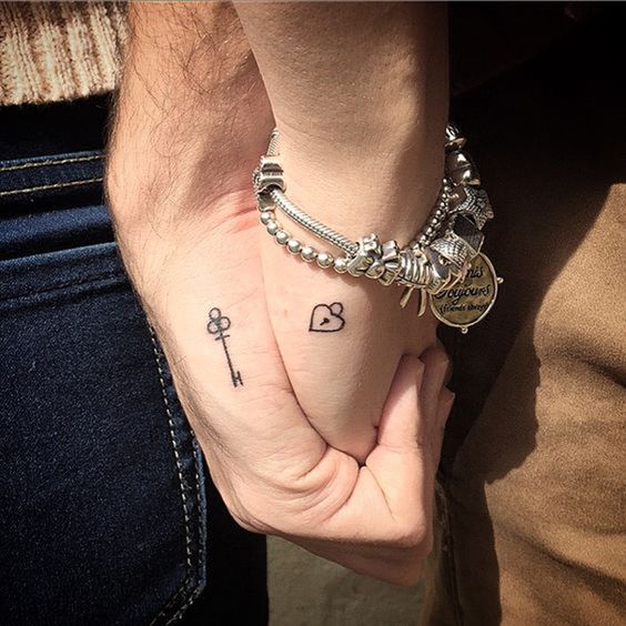 for couples 1 - Minimalist tattoos