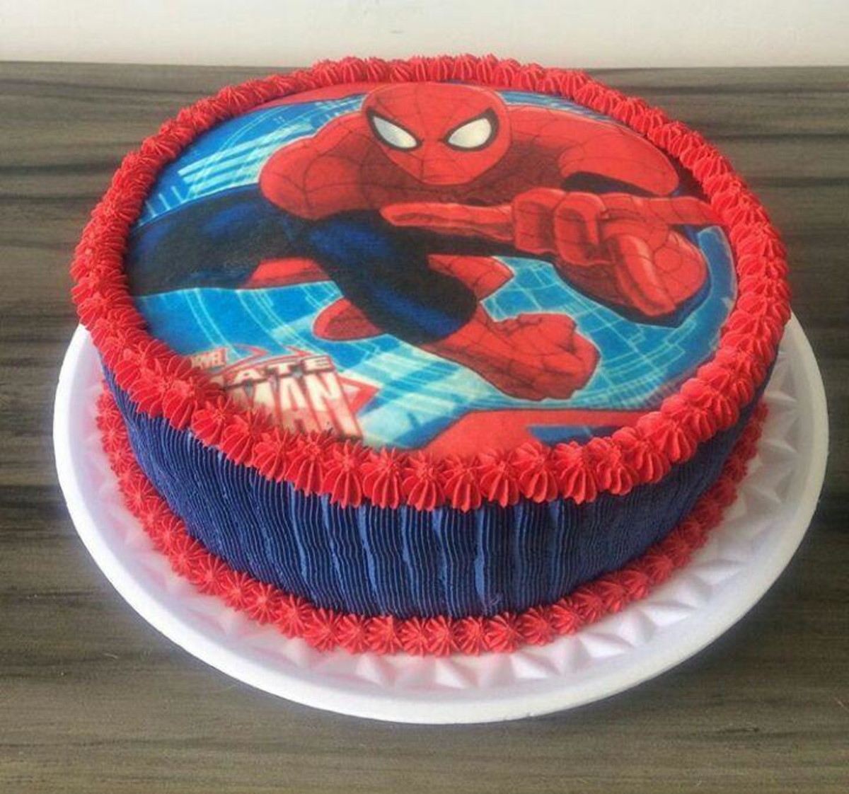 Simple Spiderman Cake