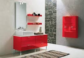 bathroom-with-red-furniture