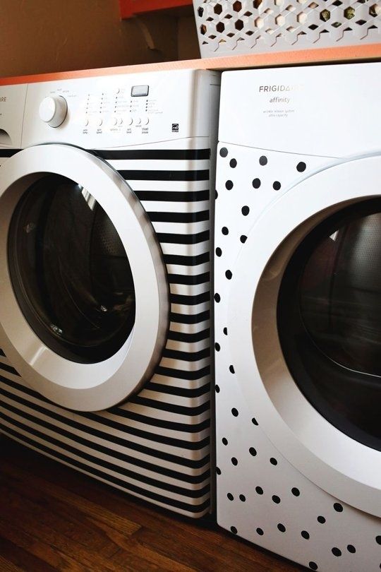 washing machine with adhesive