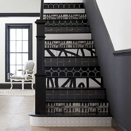 Stairs can also be decorated.