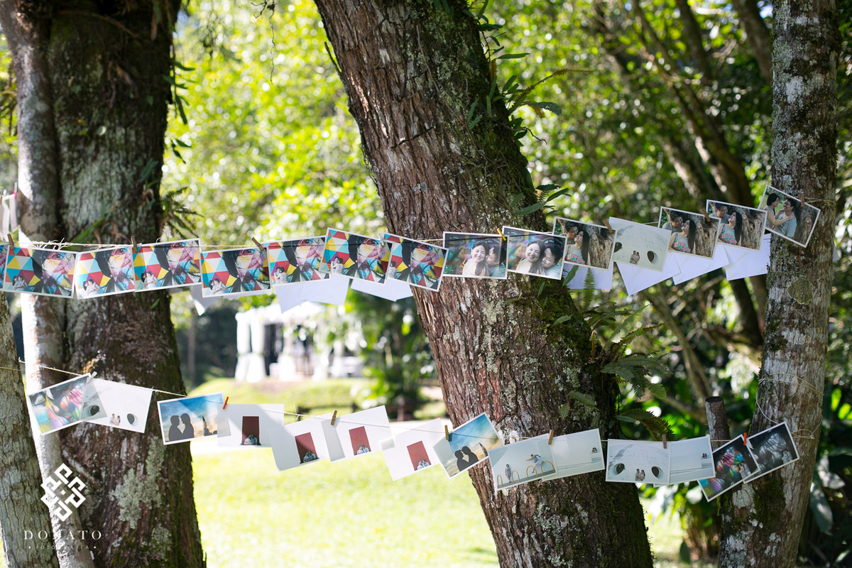 Outdoor photo clothesline