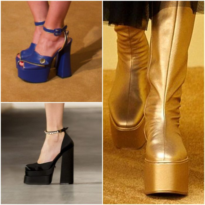 High platforms fashion footwear winter 2022