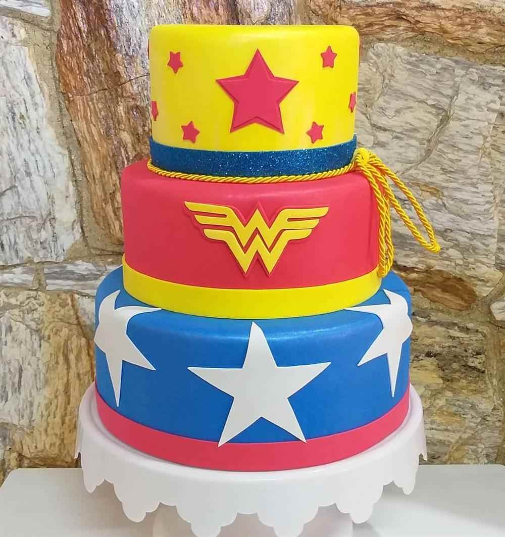 Wonder Woman Fake Cake