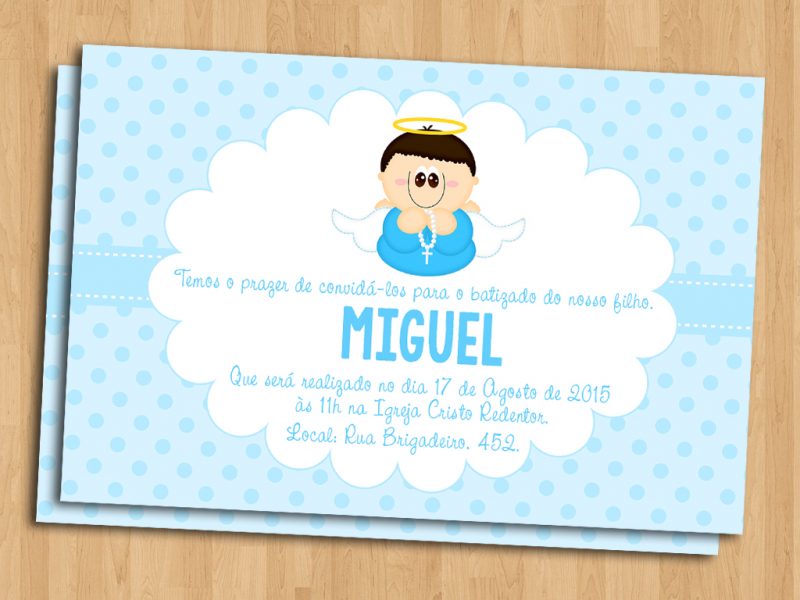 Male Christening Invitation