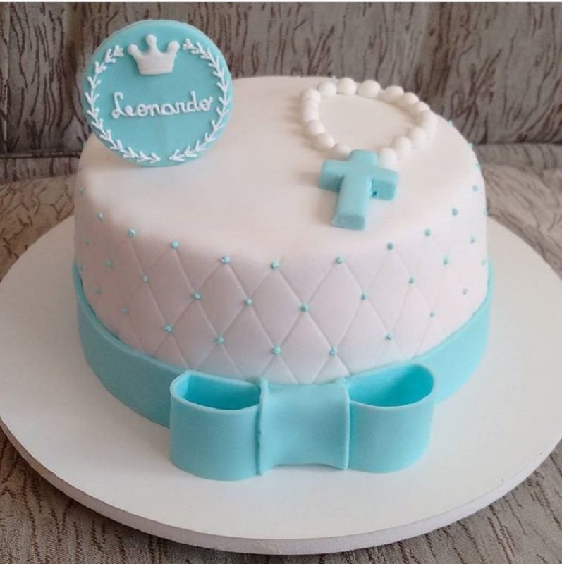 Boy Christening Cake