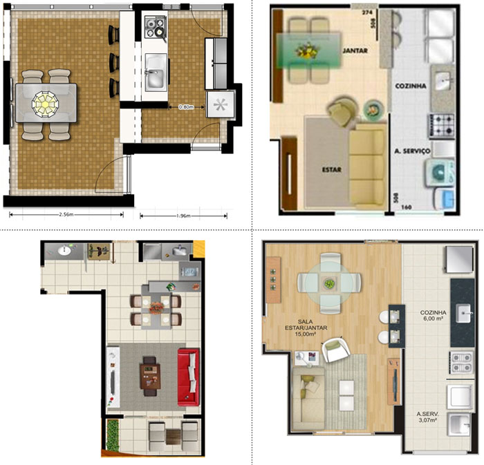 Simple American Kitchen Plan