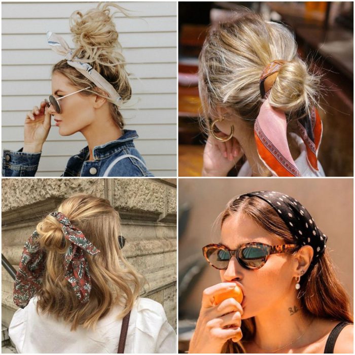 scarves Trend in hair accessories summer 2022