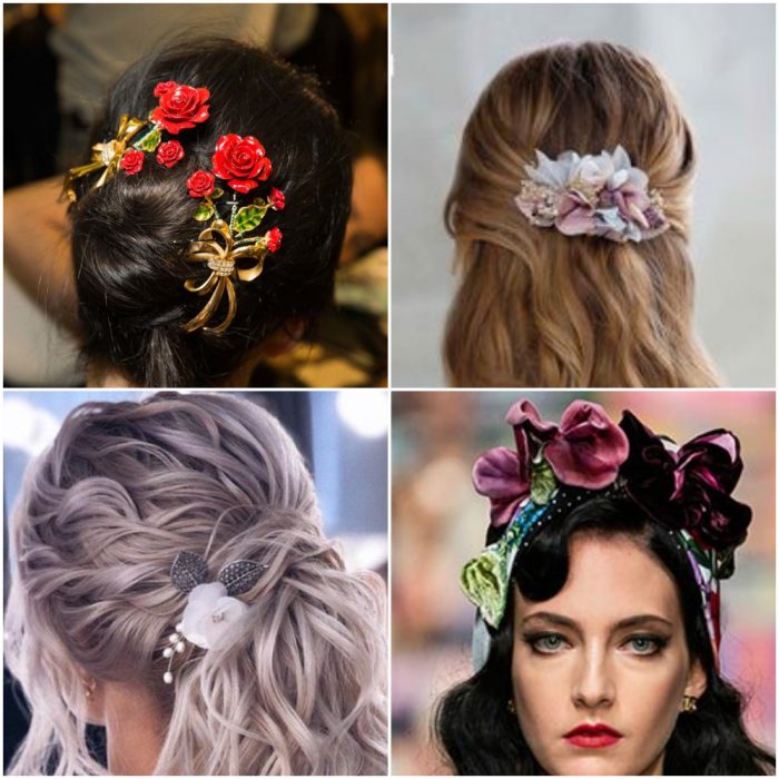 flowers Trend in hair accessories summer 2022