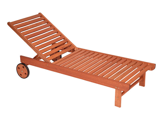 Garopaba deck chair for swimming pool with caster furniture