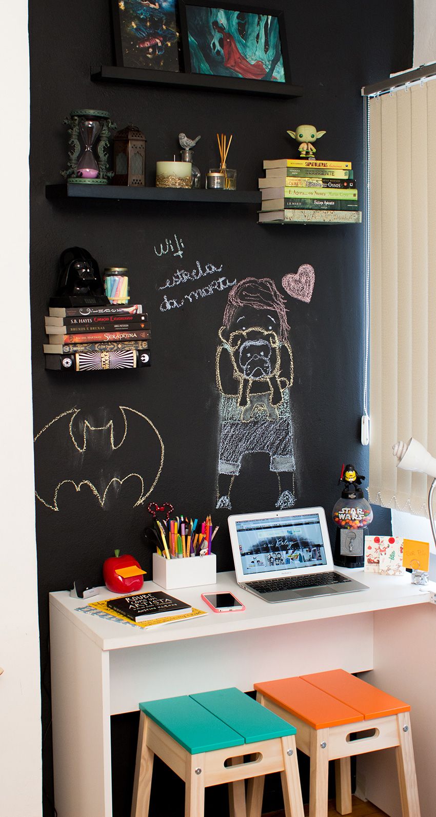 paint chalkboard children's room