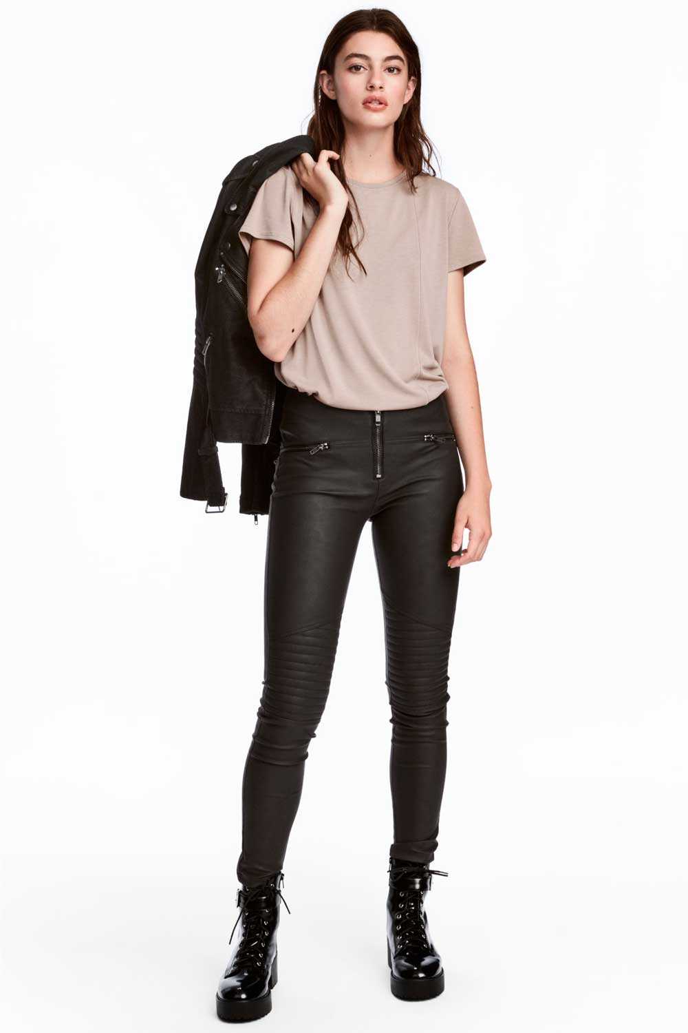 H&M leather leggings