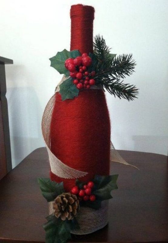 Christmas Crafts - Decorated Bottles