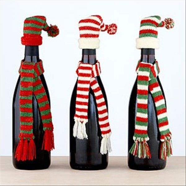 Christmas Crafts - Decorated Bottles