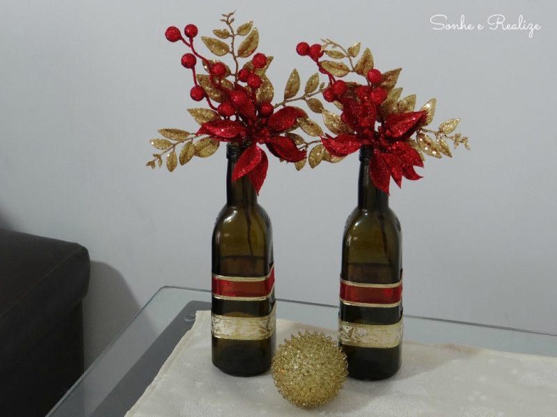 Christmas Crafts - Decorated Bottles