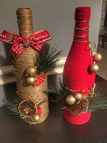 Christmas Crafts - Decorated Bottles