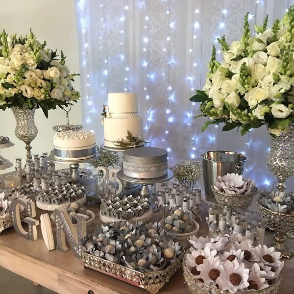 Silver Wedding Decoration