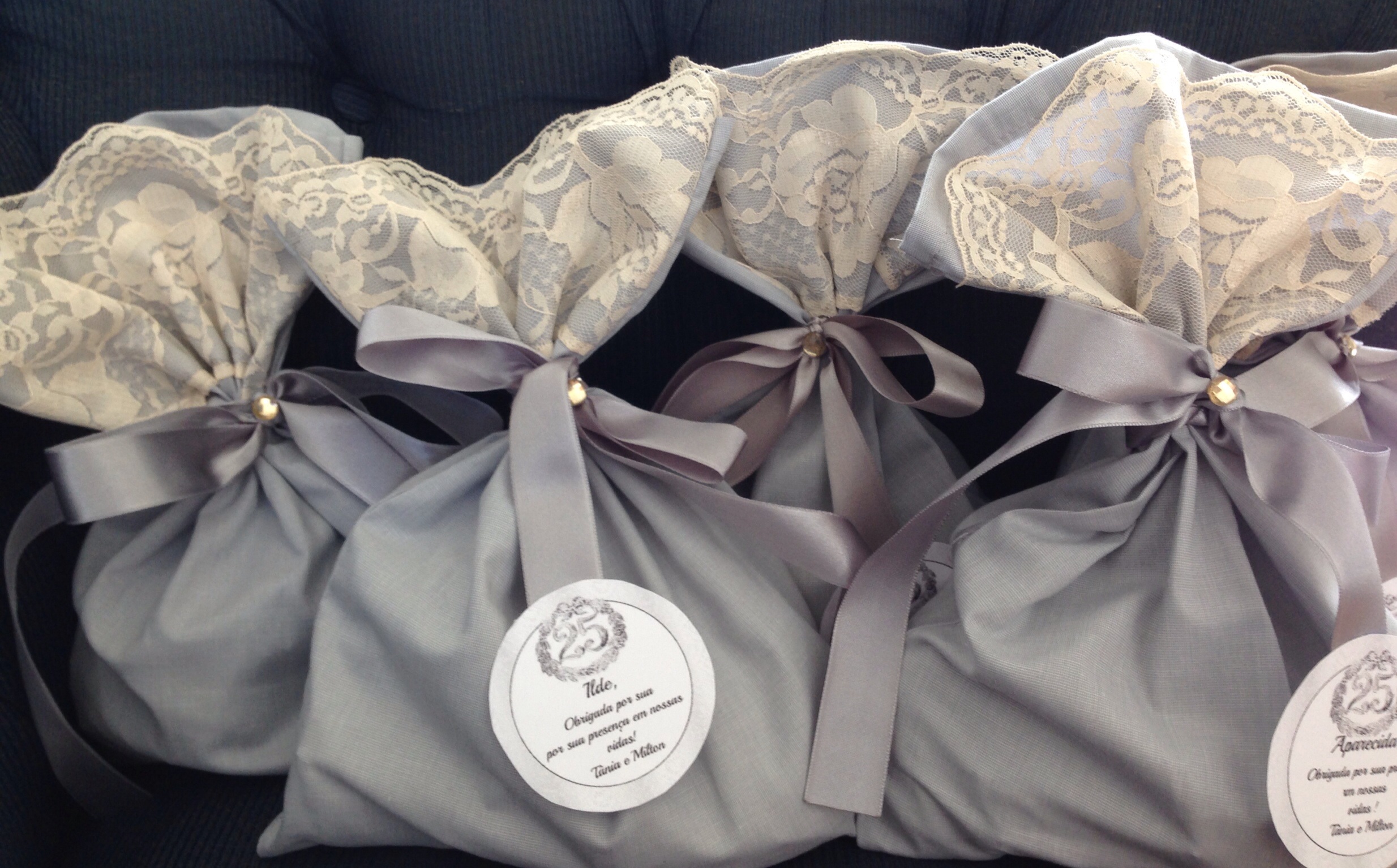 Silver Wedding Favors