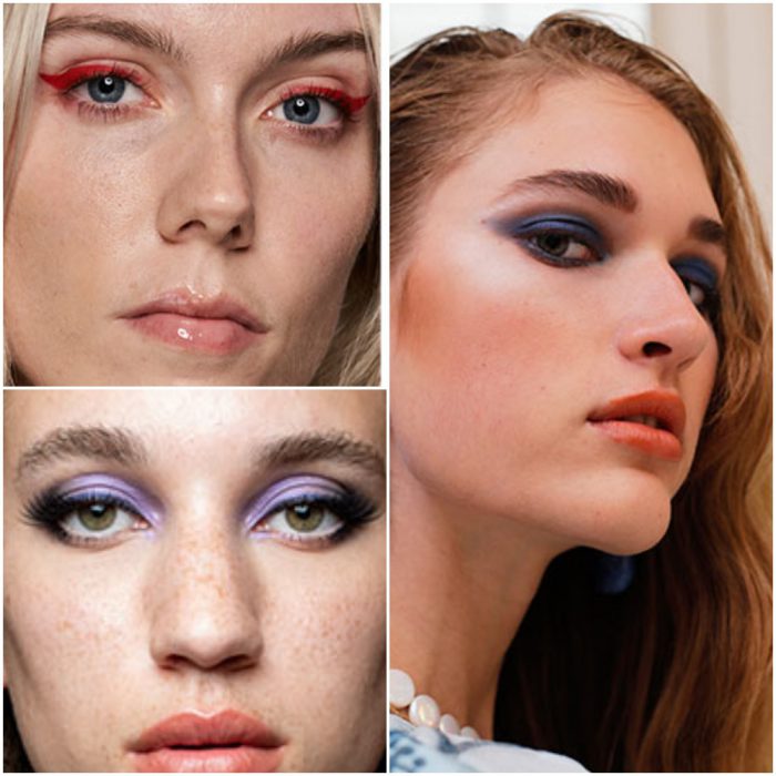 Colorful eyes trend in makeup 2022