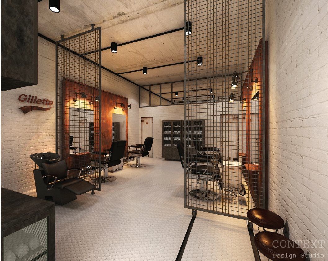 Industrial Barber Shop Decoration