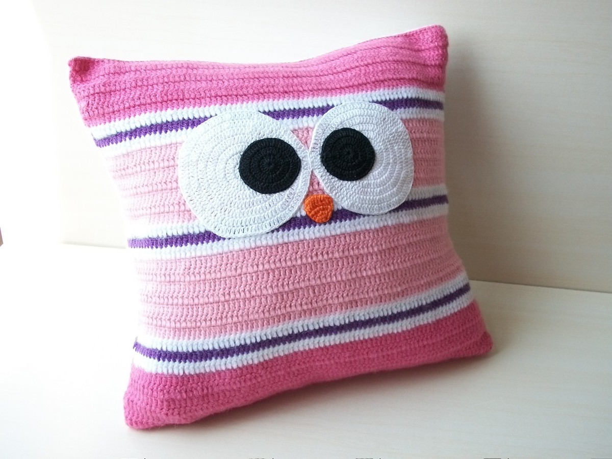 Crochet Owl Cushion7