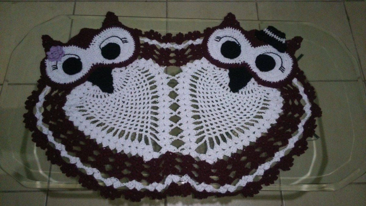 crochet owl couple