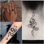 snake tattoos woman