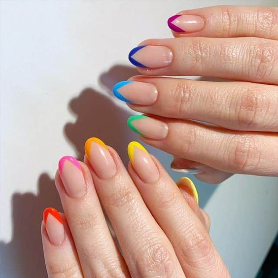 french colored manicure